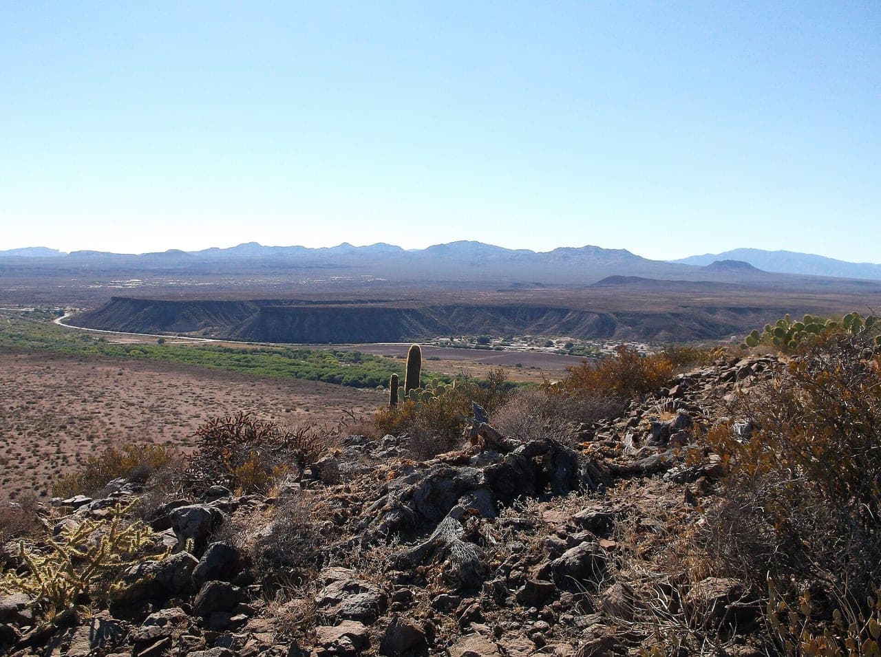 Peridot Mesa on San Carlos Apache land, Arizona, where gem-quality peridot is found