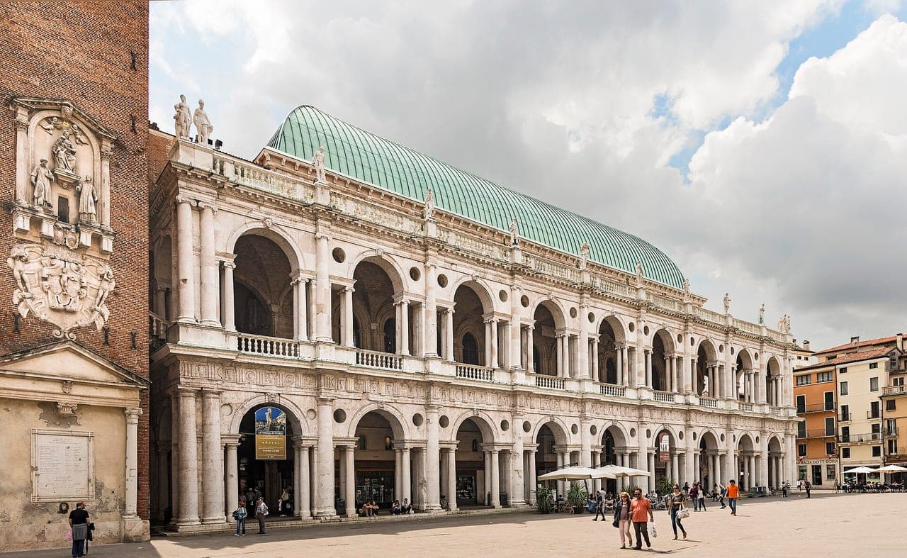 The Basilica Palladiana facade on Piazza dei Signori, Vicenza
