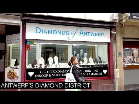 Walking through Antwerp's Diamond District
