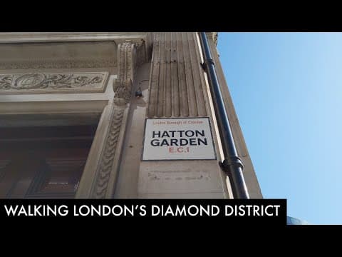 Walking through Hatton Garden London's Diamond District
