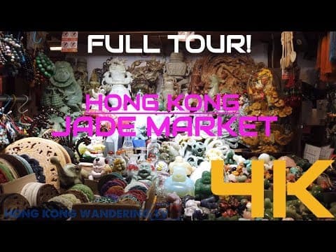 Jade Market Hong Kong Full Tour (4K) | Yau Ma Tei